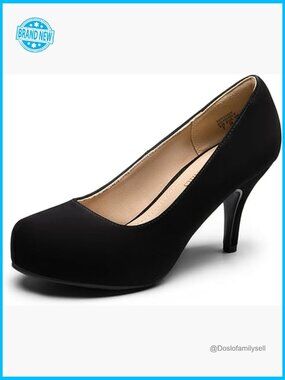 Classic Elegant Stiletto Heel Platform Pumps Versatile Dress Shoes